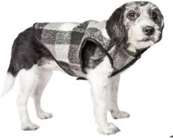 'Black Boxer' Classical Plaided Insulated Dog Coat Jacket