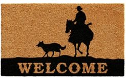Rancher Welcome 17" x 29" Coir/Vinyl Doormat Bedding