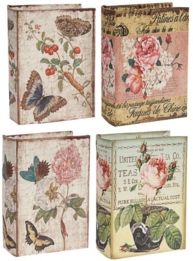 Nature Lover's Book Boxes, Flowers, Set of 4