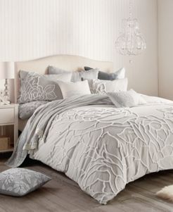 Chenille Rose Full/Queen Comforter Set Bedding