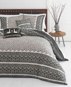 Greca Borders Duvet Set, Full/Queen Bedding