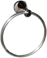 Arista Castilla Towel Ring Chrome Finish Bedding