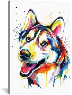 Husky by Weekday Best Gallery-Wrapped Canvas Print - 40" x 26" x 0.75"