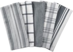 Assorted Woven Dishtowels, Set of 5