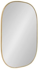 Caskill Rounded Rectangle Gold Leaf Wall Mirror - 24" x 36"