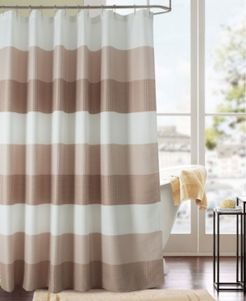 Glamor Waffle Jacquard Shower Curtain Bedding