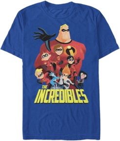 Disney Pixar Men's Incredibles Group Shot Short Sleeve T-Shirt