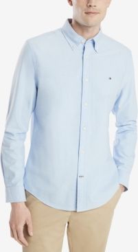 Custom Fit New England Solid Oxford Shirt, Created for Macy's