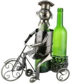 Tricycle Rider 2 Bottles Wine Holder