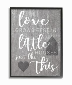 Love Grows Best in Little Houses Framed Giclee Art, 16" x 20"