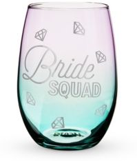 Blush Bride Squad Stemless Wine Glass