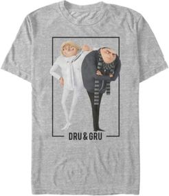 Illumination Men's Despicable Me 3 Dru And Gru Brothers Short Sleeve T-Shirt