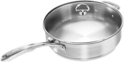 Induction 21 Steel Cookware 5Qt. Saute Skillet With Glass Lid