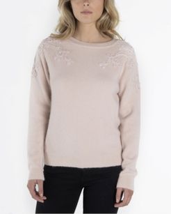 Long Sleeve Sweater with Embroidery Details