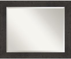 Rustic Plank Framed Bathroom Vanity Wall Mirror, 33.38" x 27.38"