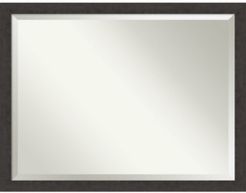 Rustic Plank Framed Bathroom Vanity Wall Mirror, 43.25" x 33.25"