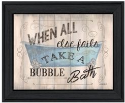 Bathroom Humor by Debbie DeWitt, Ready to hang Framed Print, Black Frame, 19" x 15"