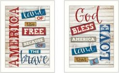 American Collection By Marla Rae, Printed Wall Art, Ready to hang, White Frame, 14" x 18"