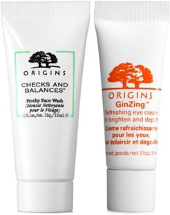 Receive a Free 2pc Checks and Balances & GinZing Eye with any $45 Origins Purchase