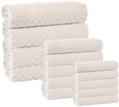 Glossy Turkish Cotton 16-Pc. Towel Set Bedding