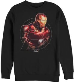 Avengers Endgame Iron Man Centered Logo, Crewneck Fleece