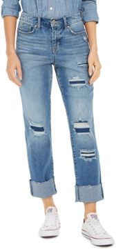 Ripped Crop Straight Jeans, Created for Macy's