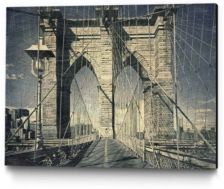 14" x 11" Brooklyn Antique Museum Mounted Canvas Print