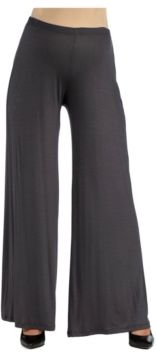 Comfortable Solid Color Maternity Palazzo Pants