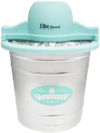 Elite Gourmet 4-Qt. Old Fashioned Galvanized Metal Bucket Electric Ice Cream Maker