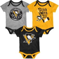 Baby Pittsburgh Penguins Cuddle & Play Creeper Set