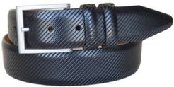 The Beveled Edge Leather Italian Calfskin Dress Belt