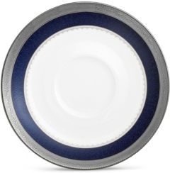 Odessa Cobalt Platinum Saucer, 6"