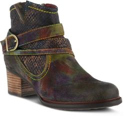 Shazzam Hand-Painted Booties Women's Shoes
