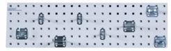 Locboard Garden Storage Kit with 1 18 Gauge Steel Square Hole Pegboard and 8 Piece Lochook Assortment