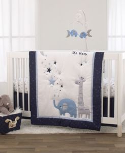 Safari Moon and Stars 3-Piece Crib Bedding Set Bedding