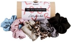 Mulberry Silk Scrunchies, Pack of 6