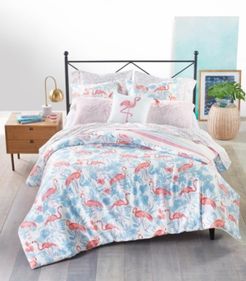 Closeout! Whim by Martha Stewart Collection Flamingo Lagoon 3-Pc. Full/Queen Comforter Set, Created for Macy's Bedding