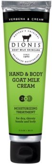 Hand Body Goat Milk Cream, Verbena Cream, 3.3 oz