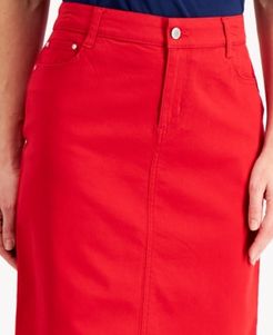 Denim Tummy-Control Skirt, Created for Macy's