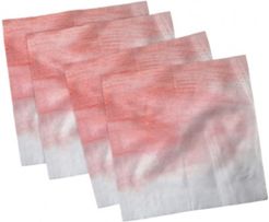 Watercolor Brush Set of 4 Napkins, 12" x 12"