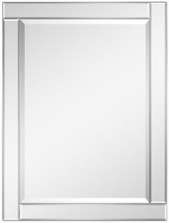 Moderno Beveled Rectangle Wall Mirror, 40" x 30" x 1.18"