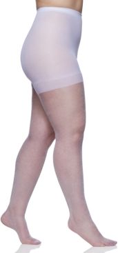 Queen Plus Size Shimmers Ultra Sheer Control Top Pantyhose 4412