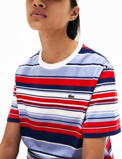 Cotton Striped Relaxed T-Shirt