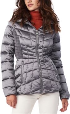 Quilted Packable Water-Resistant Puffer Coat