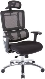 Vertical Black Mesh Back Office Chair