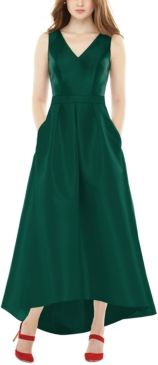 High-Low Satin Gown