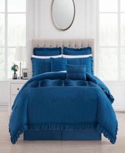 Yvette 8 Piece Queen Comforter Set Bedding