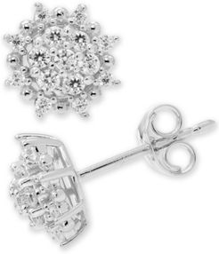 Diamond Cluster Stud Earrings (3/8 ct. t.w.) in 14k White or 14k Gold