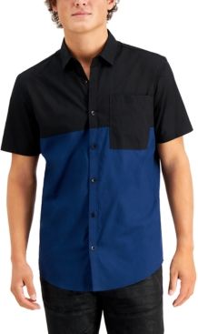 Inc Men's Colorblocked Shirt, Created for Macy's