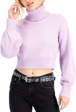 Cropped Turtleneck Sweater, Created for Macy's